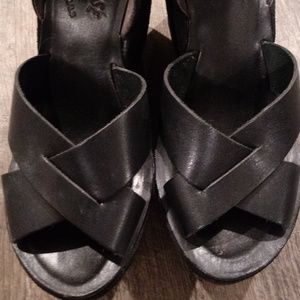 open toes wedge shoes Korkease
